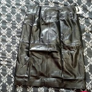 Black Leather Skirt, sz M